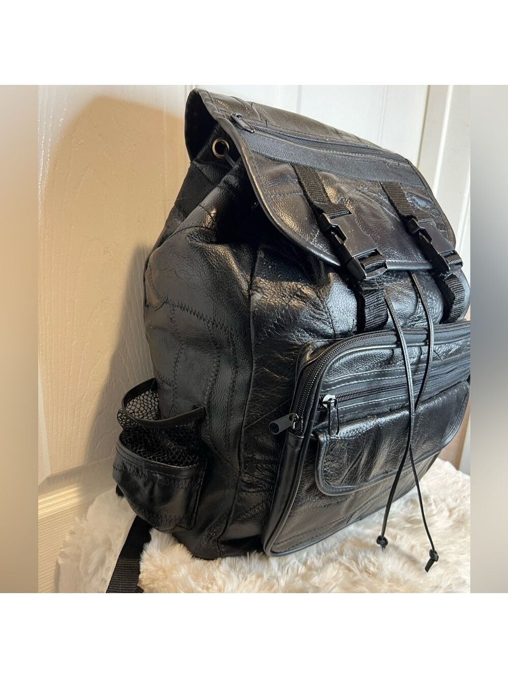 EMBASSY LAMBSKIN LEATHER BACKPACK